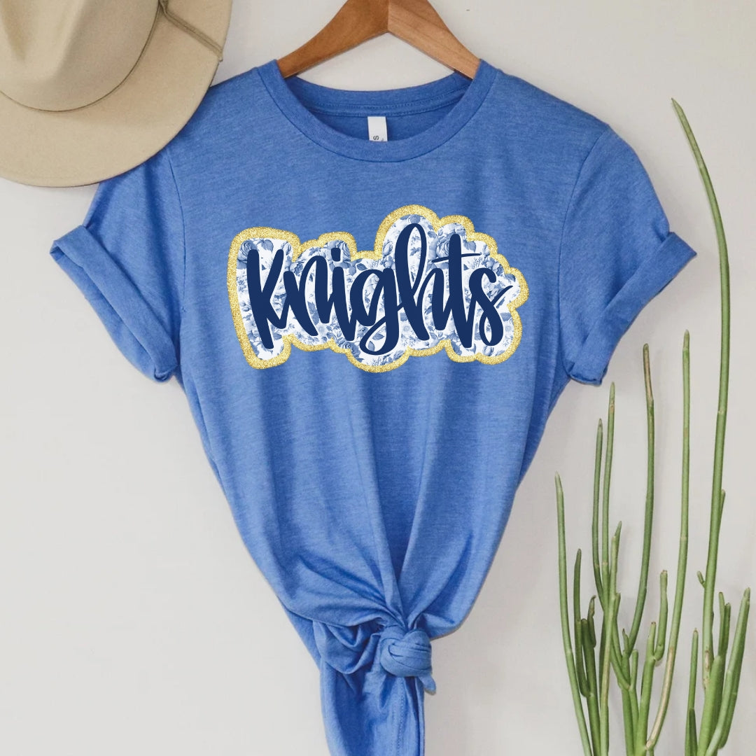 Floral Light Blue Mascot